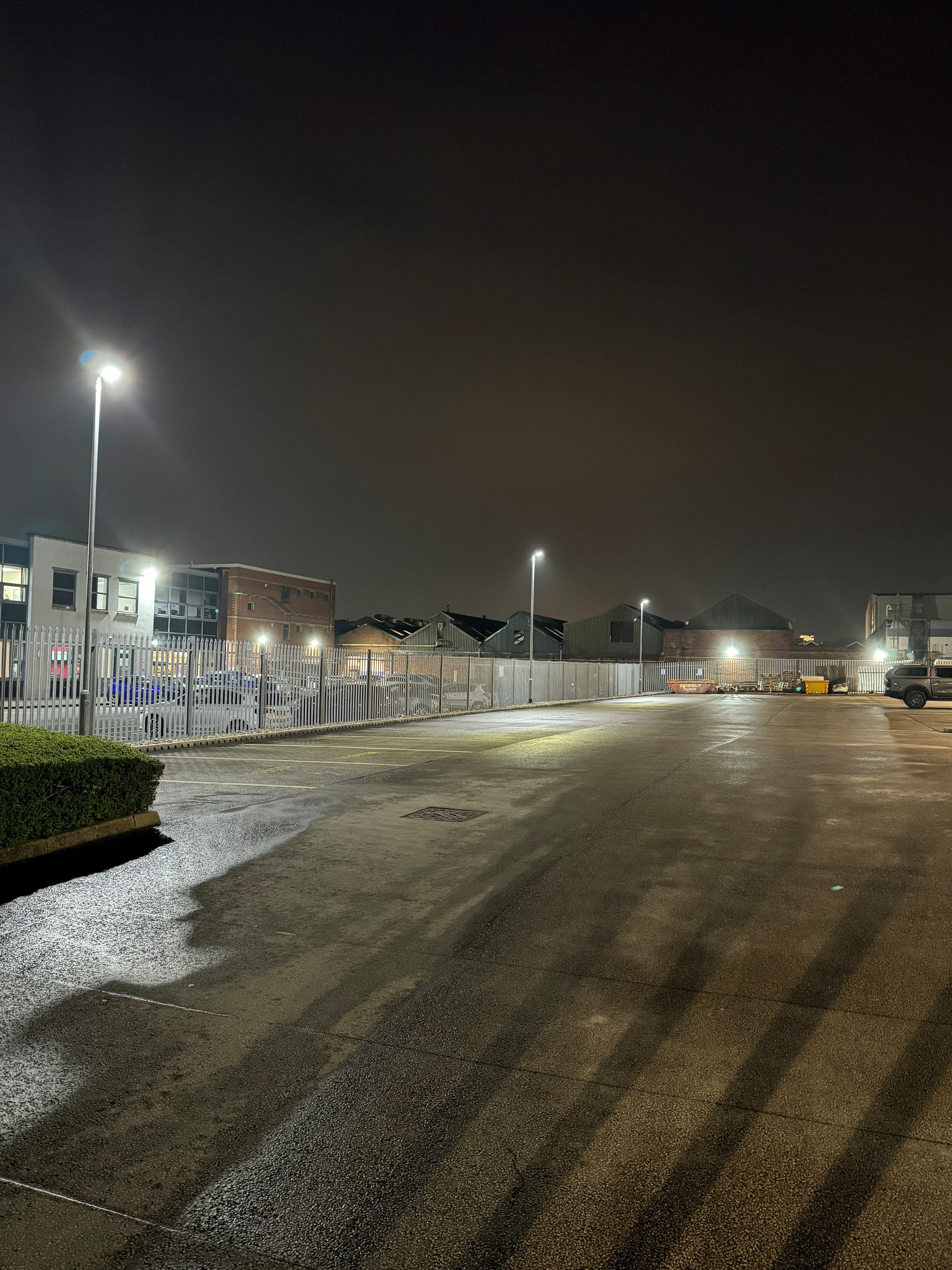 Environmentally friendly car park lighting at Sheffield Assay Office