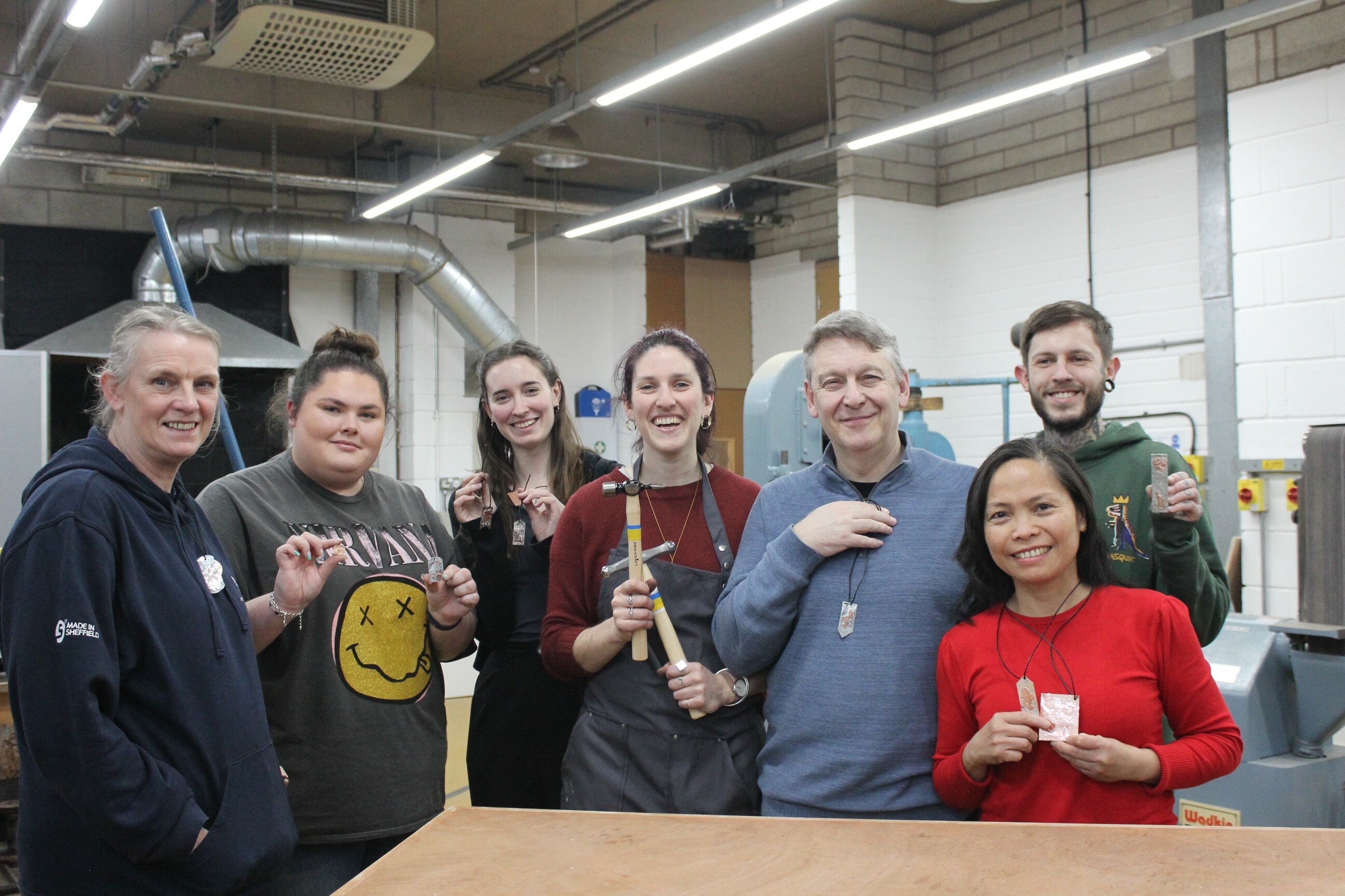 Sheffield Assay Office Staff Silversmithing Training at Yorkshire Artspace